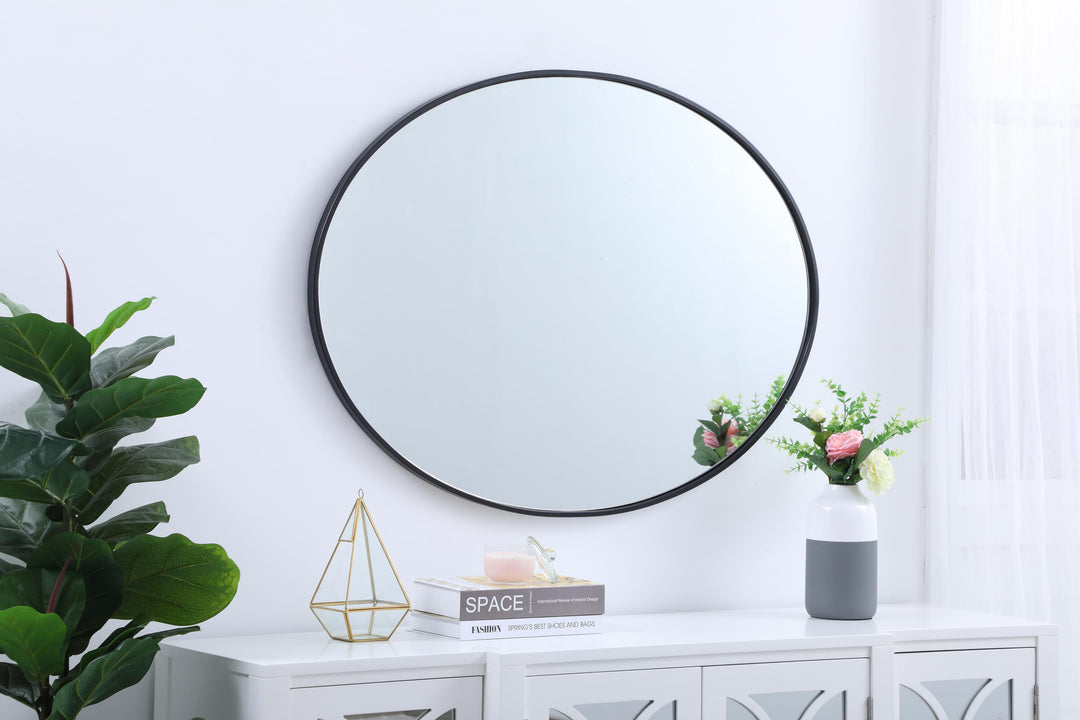 Metal Frame Oval Mirror III by Elegant - view 32