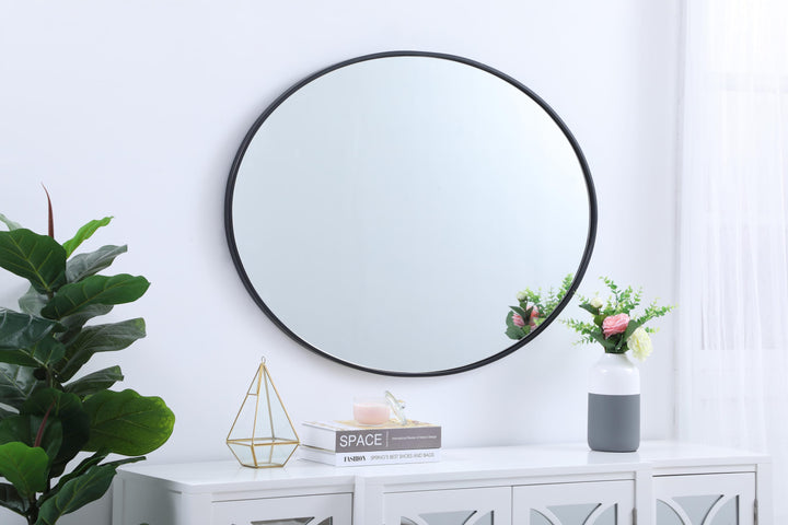 Metal Frame Oval Mirror III by Elegant - view 32