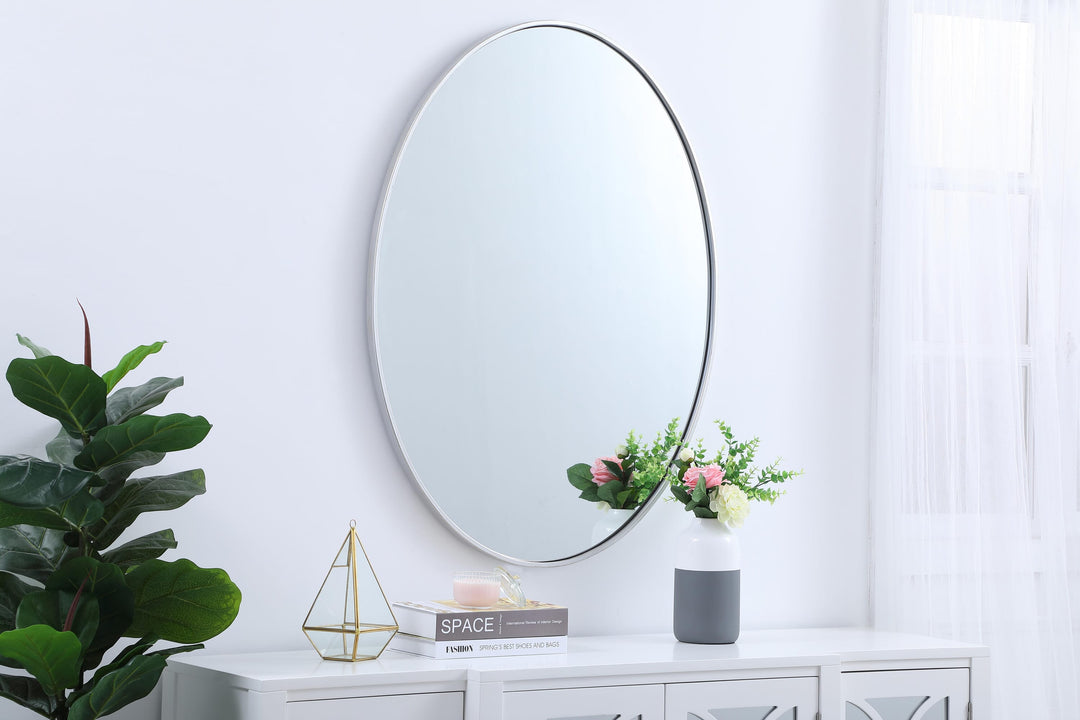 Metal Frame Oval Mirror III by Elegant - view 43