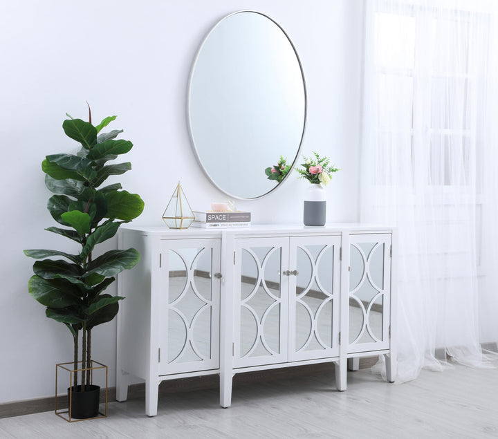 Metal Frame Oval Mirror III by Elegant - view 44