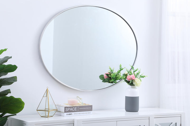 Metal Frame Oval Mirror III by Elegant - view 48