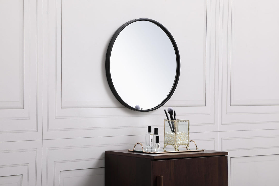 Metal Frame Round Mirror II by Elegant - view 3