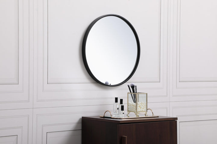 Metal Frame Round Mirror II by Elegant - view 3