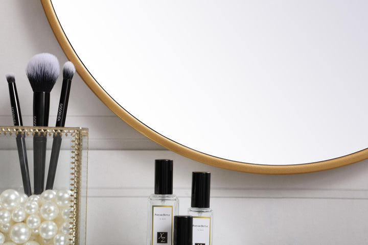 Metal Frame Round Mirror II by Elegant - view 10