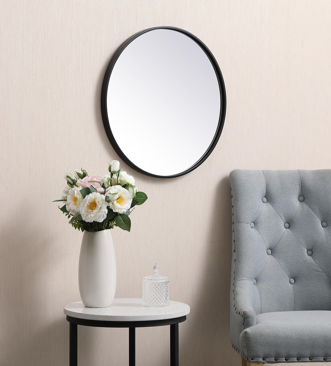 Metal Frame Round Mirror II by Elegant - view 21
