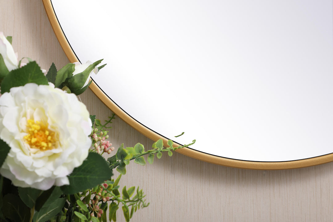 Metal Frame Round Mirror II by Elegant - view 28