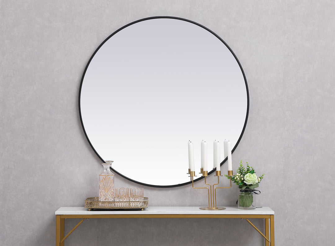 Metal Frame Round Mirror II by Elegant - view 110