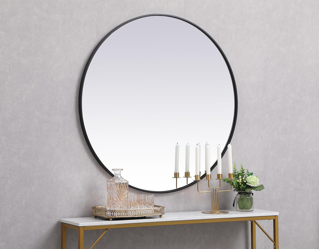 Metal Frame Round Mirror II by Elegant - view 111