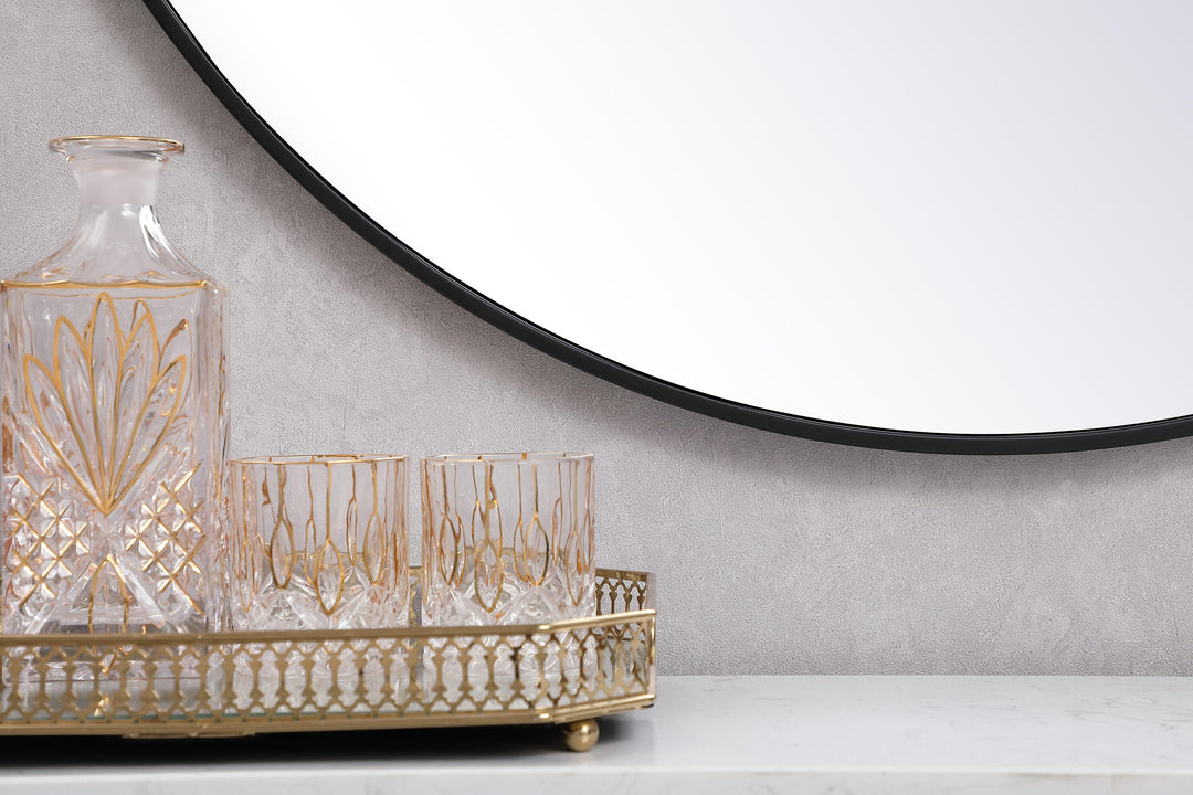 Metal Frame Round Mirror II by Elegant - view 112