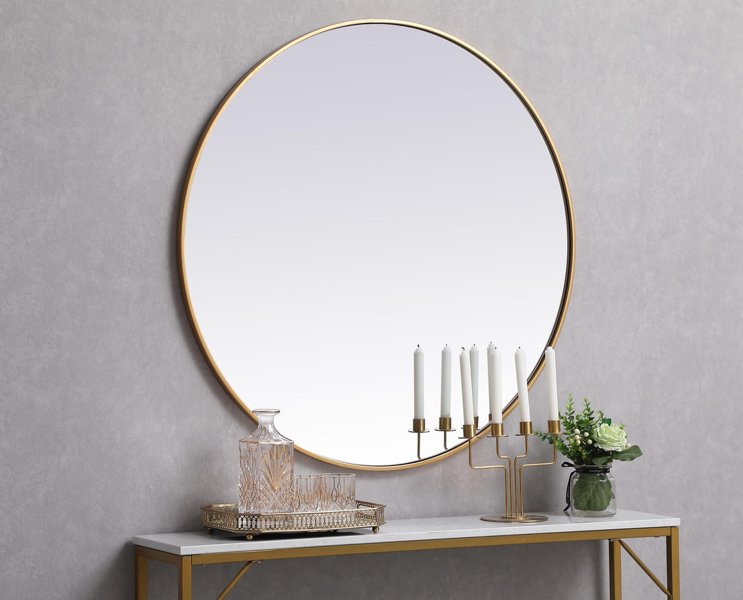 Metal Frame Round Mirror II by Elegant - view 117