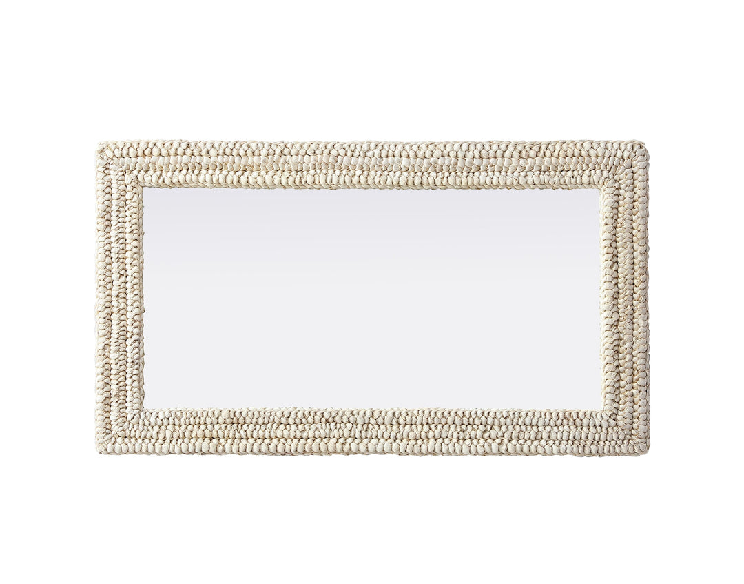 Jute Rectangle Mirror by Elegant - view 5