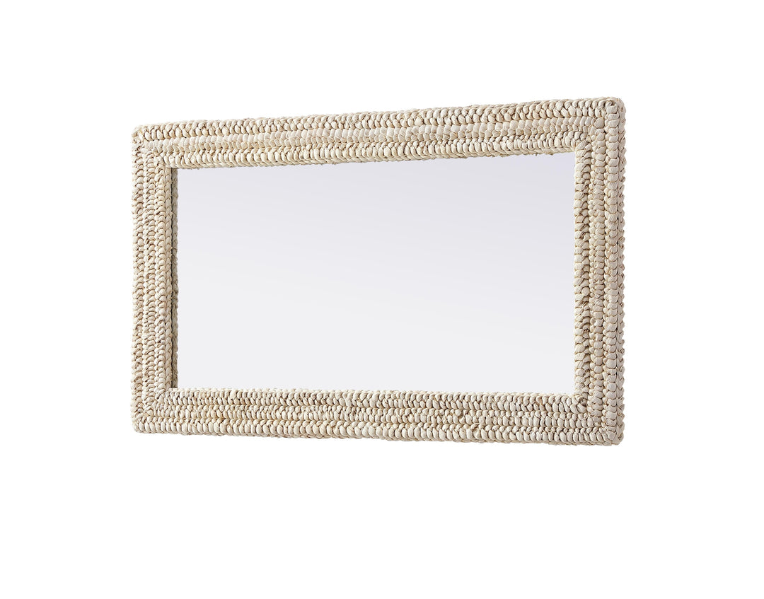 Jute Rectangle Mirror by Elegant - view 8