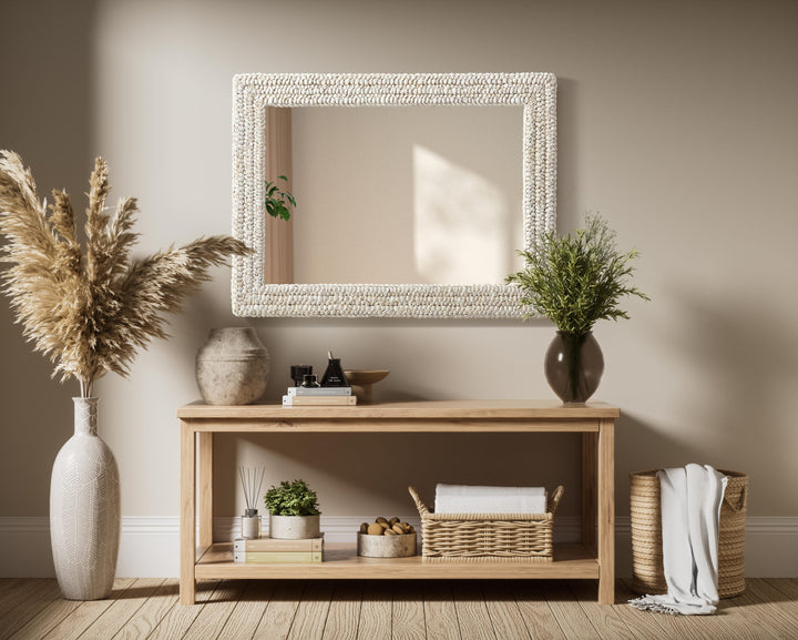 Jute Rectangle Mirror by Elegant - view 17