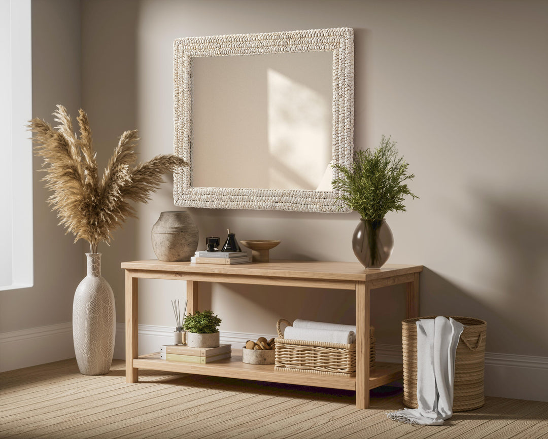 Jute Rectangle Mirror by Elegant - view 29