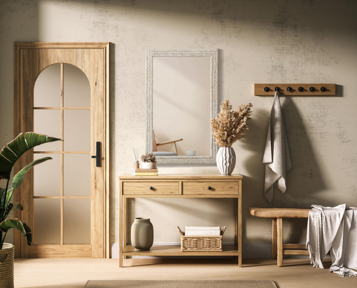 Jute Rectangle Mirror by Elegant - view 46