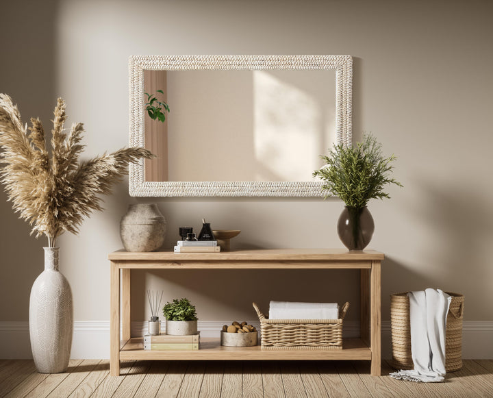 Jute Rectangle Mirror by Elegant - view 50