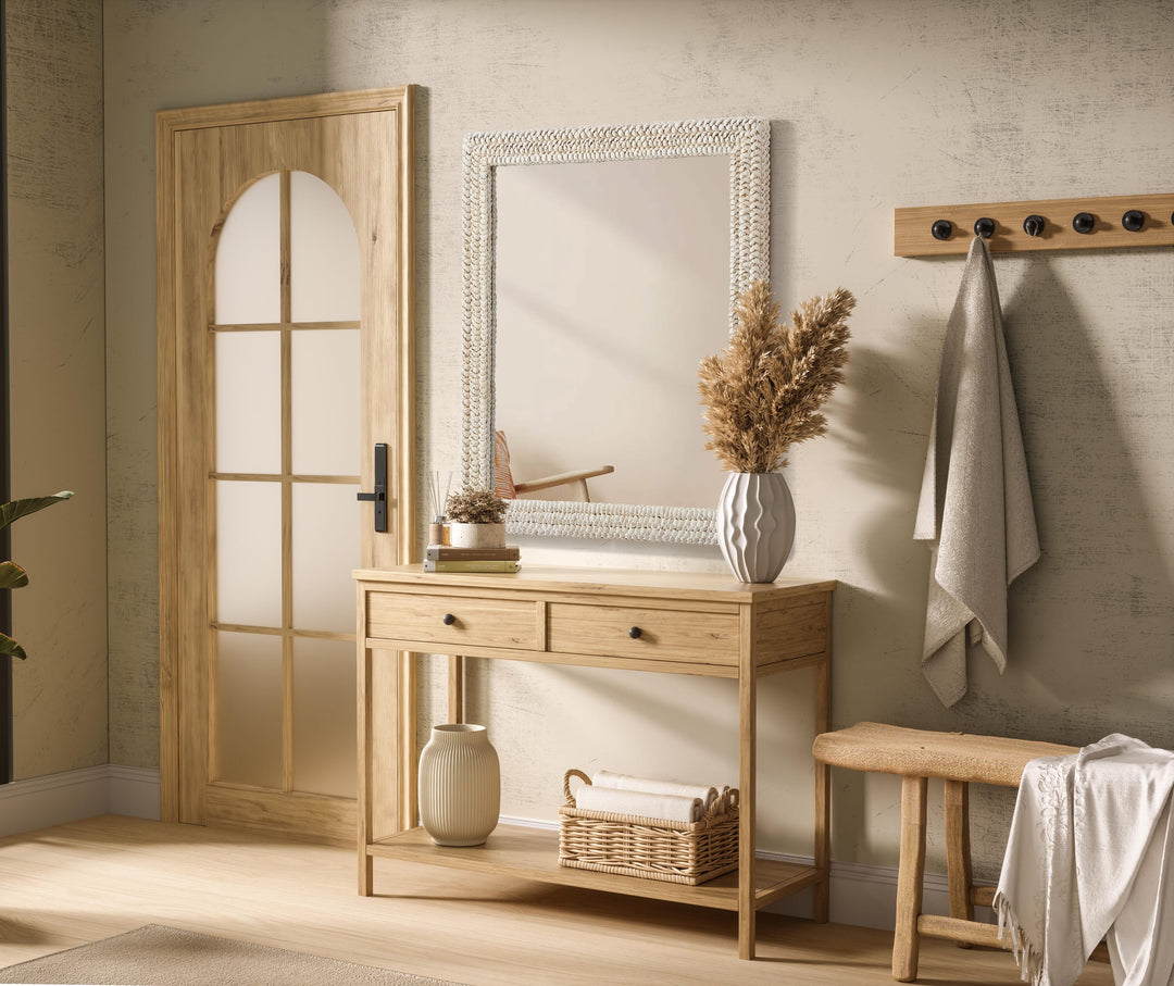Jute Rectangle Mirror by Elegant - view 65