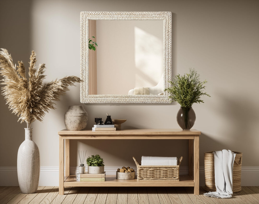 Jute Rectangle Mirror by Elegant - view 75