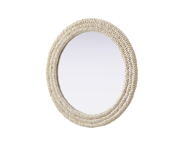 Jute Round Mirror by Elegant - view 4