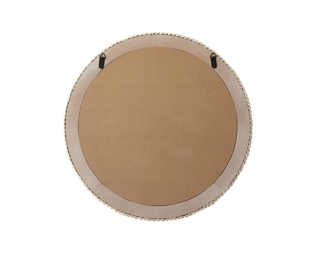 Jute Round Mirror by Elegant - view 7