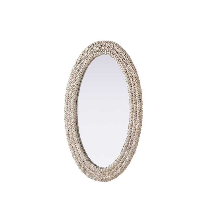 Jute Oval Mirror by Elegant - view 4