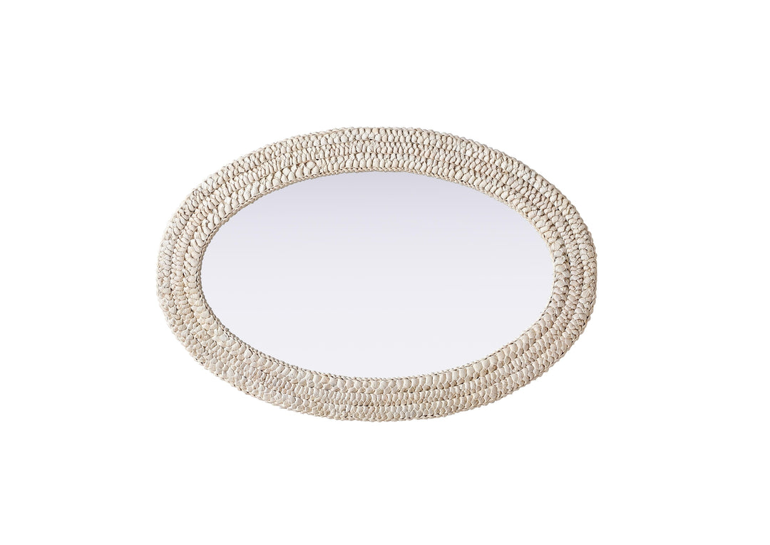 Jute Oval Mirror by Elegant - view 5