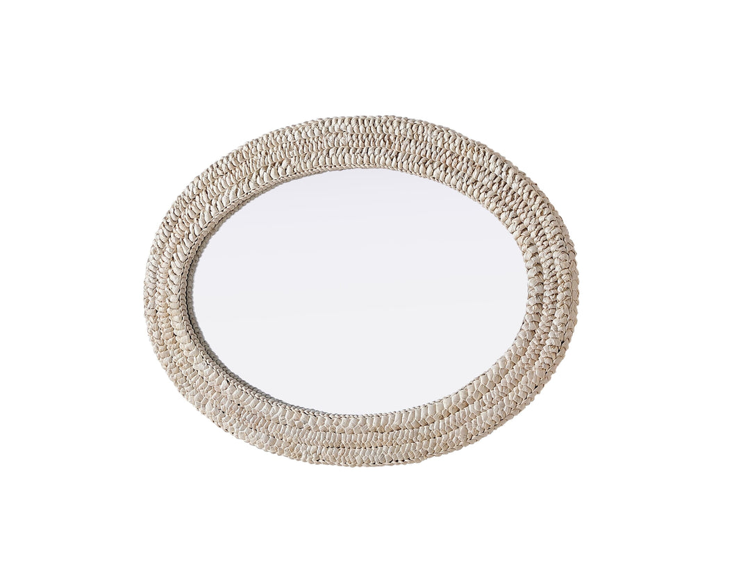 Jute Oval Mirror by Elegant - view 6