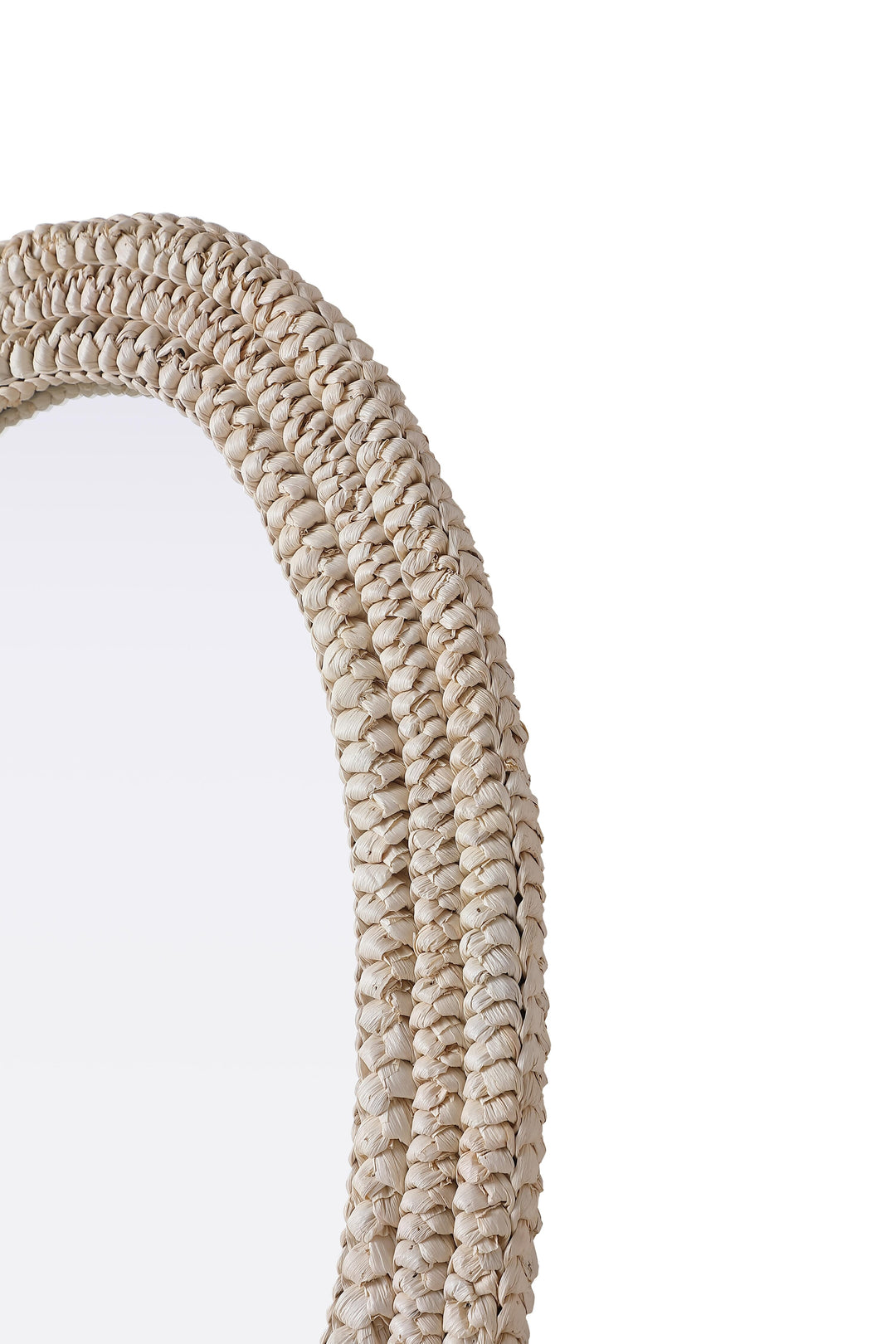 Jute Oval Mirror by Elegant - view 9