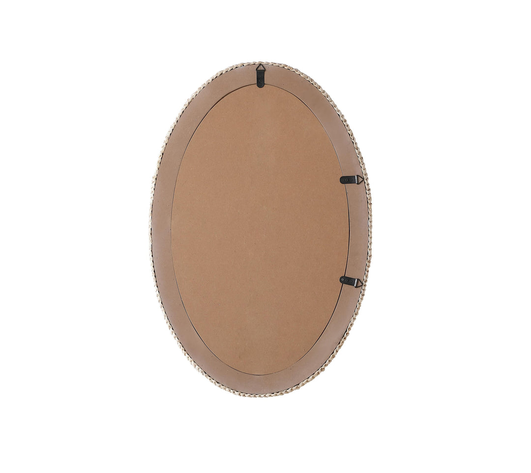 Jute Oval Mirror by Elegant - view 10
