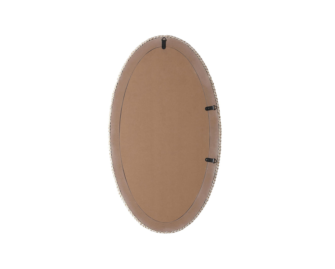 Jute Oval Mirror by Elegant - view 20