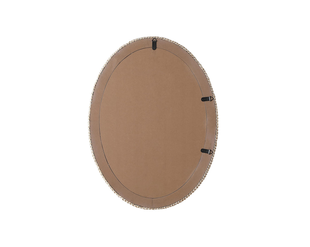 Jute Oval Mirror by Elegant - view 30