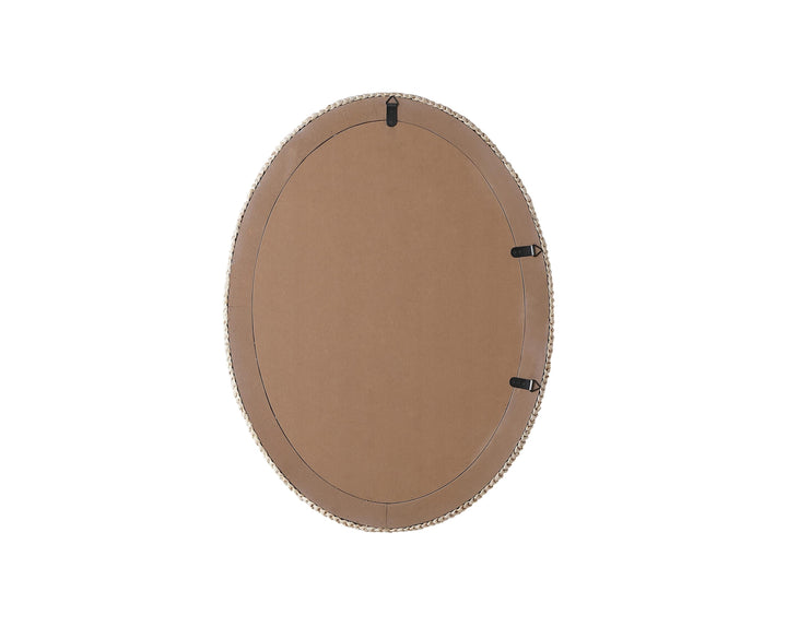 Jute Oval Mirror by Elegant - view 30