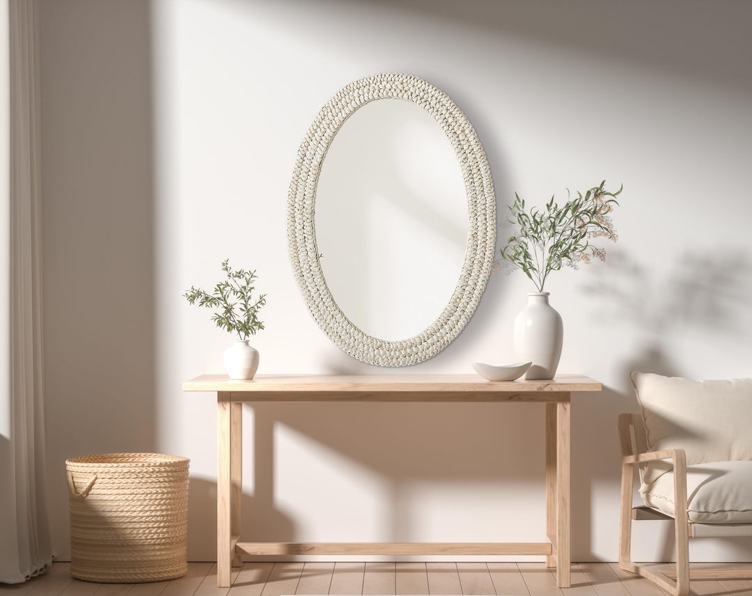 Jute Oval Mirror by Elegant - view 52