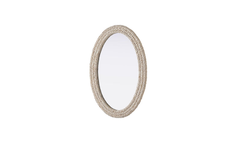 Jute Oval Mirror by Elegant - view 54