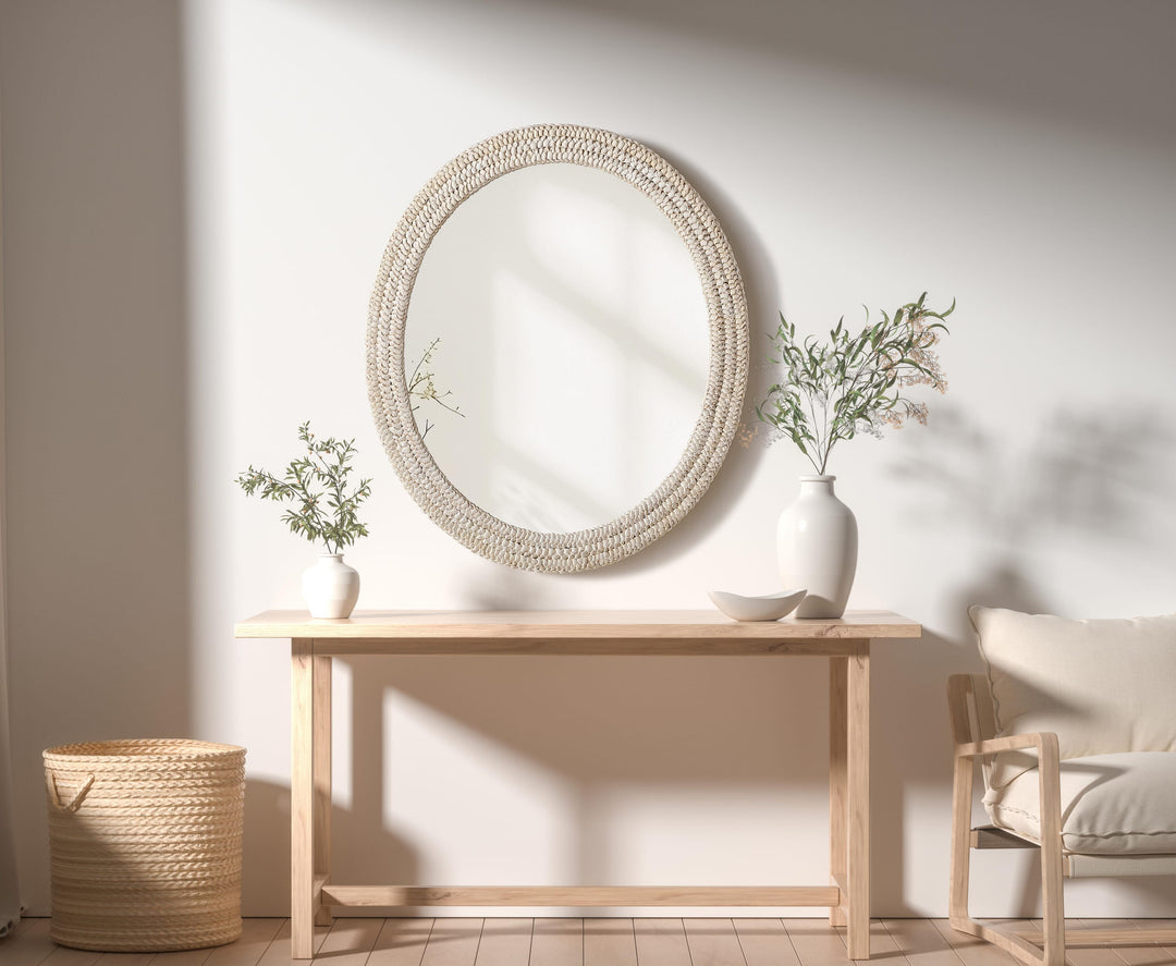 Jute Oval Mirror by Elegant - view 62