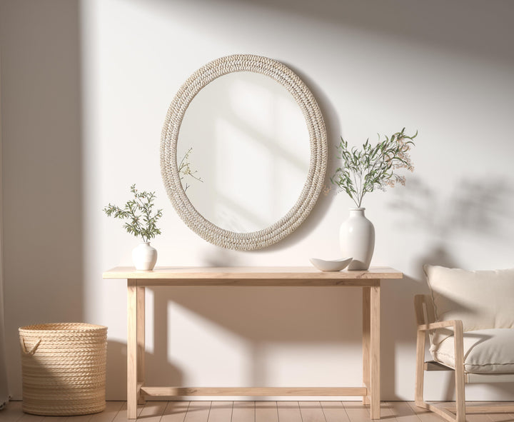 Jute Oval Mirror by Elegant - view 62