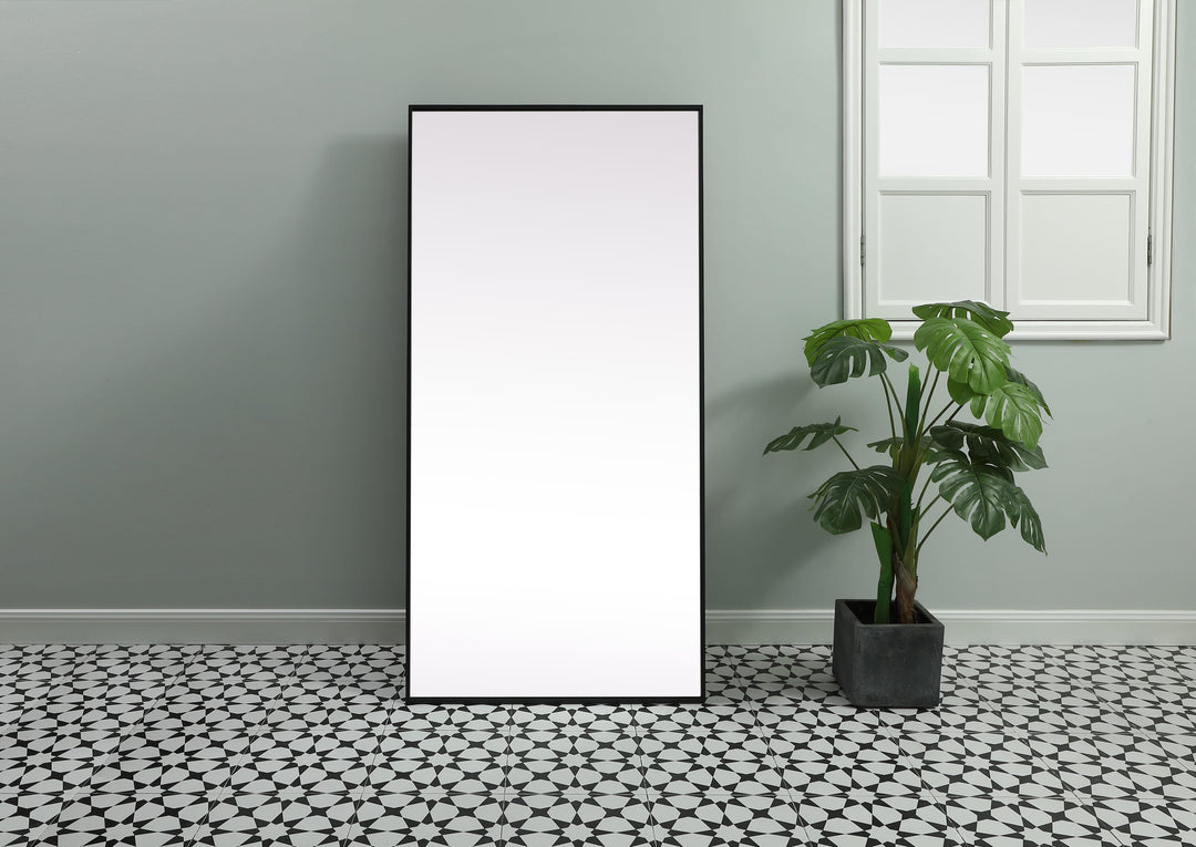 Metal Frame Rectangle Full Length Mirror by Elegant - view 2