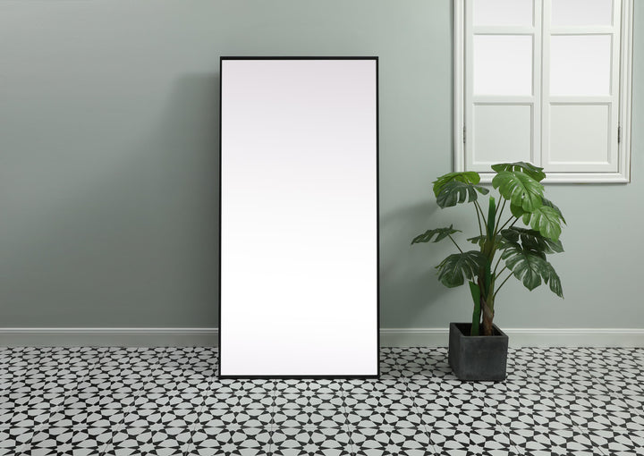 Metal Frame Rectangle Full Length Mirror by Elegant - view 2