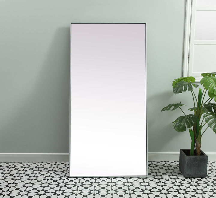 Metal Frame Rectangle Full Length Mirror by Elegant - view 8