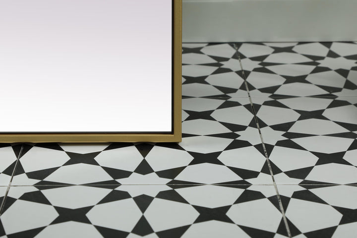 Metal Frame Rectangle Full Length Mirror by Elegant - view 22