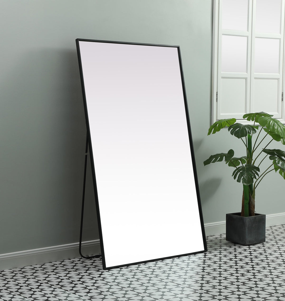 Metal Frame Rectangle Full Length Mirror by Elegant - view 27