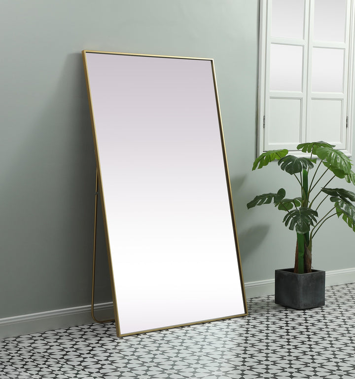 Metal Frame Rectangle Full Length Mirror by Elegant - view 33