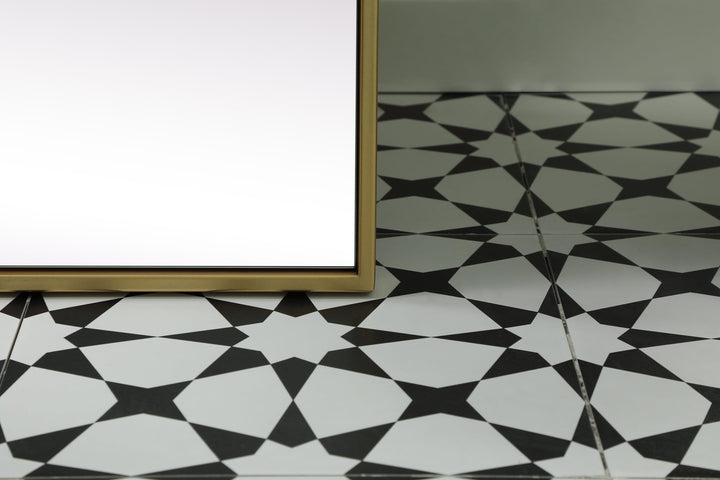 Metal Frame Rectangle Full Length Mirror by Elegant - view 34