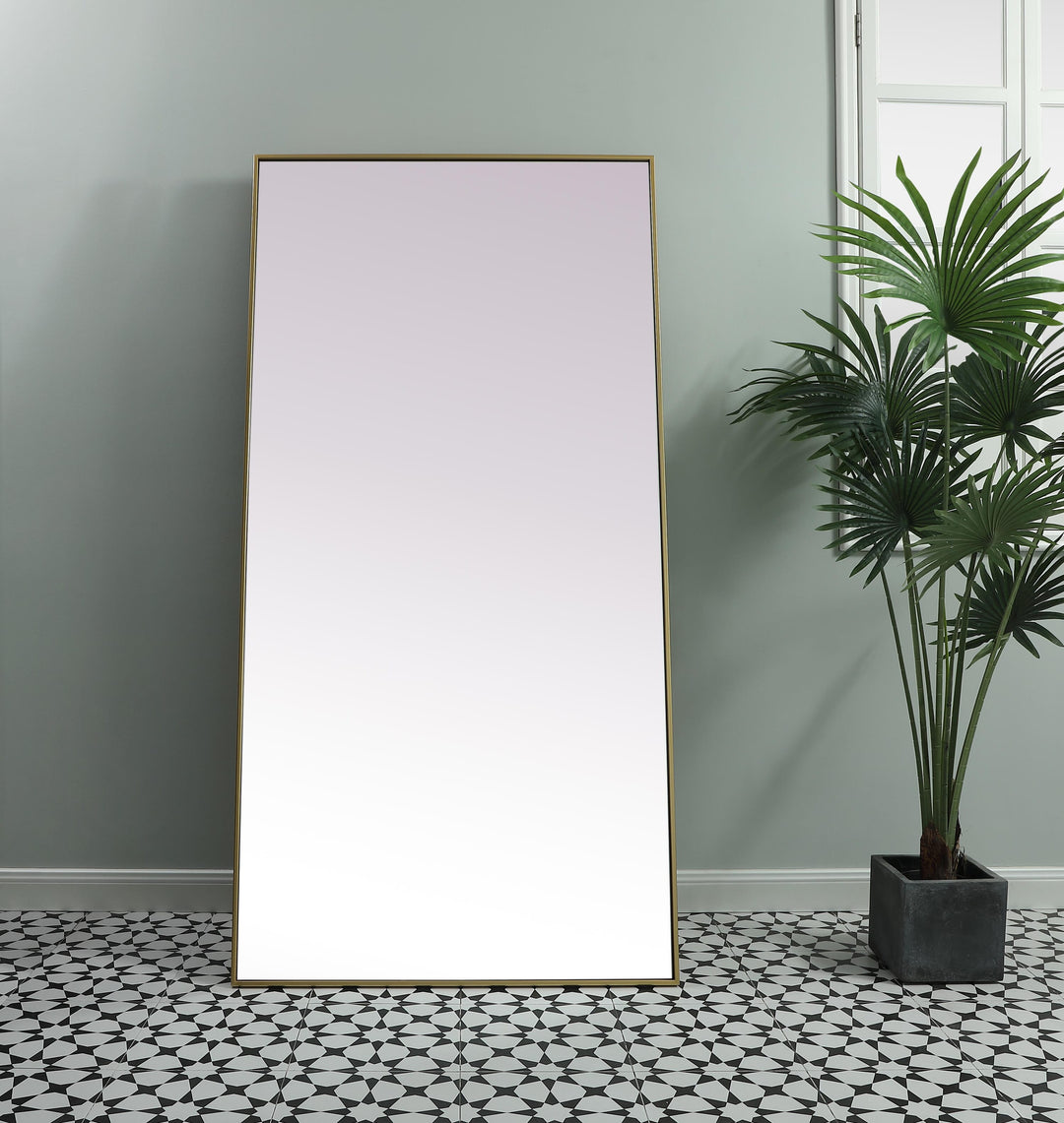Metal Frame Rectangle Full Length Mirror by Elegant - view 50
