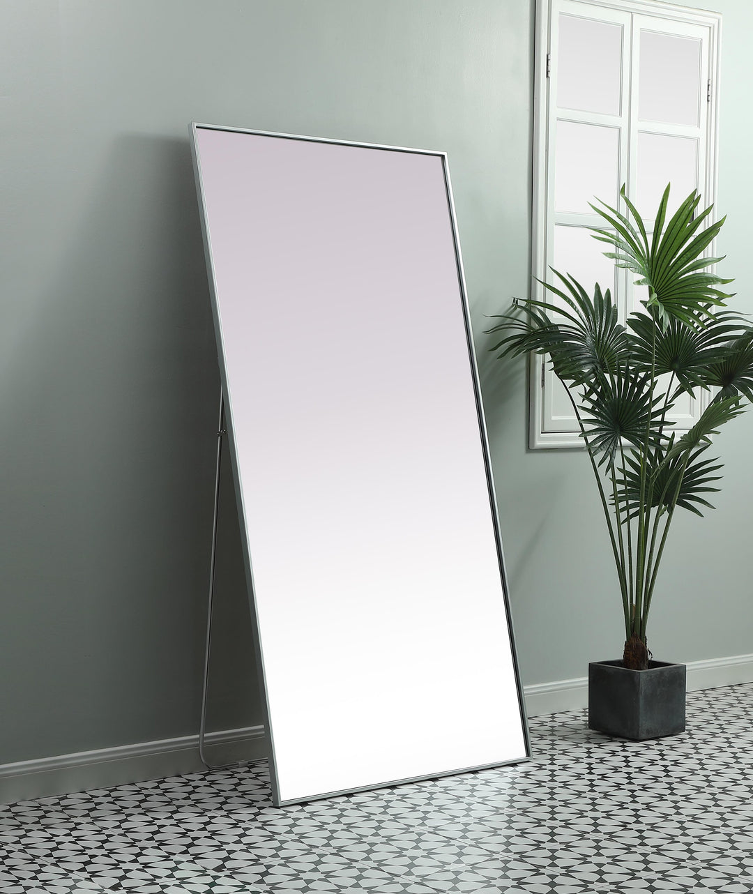 Metal Frame Rectangle Full Length Mirror by Elegant - view 57