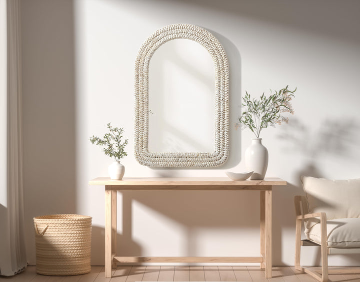 Jute Arch Mirror by Elegant - view 2