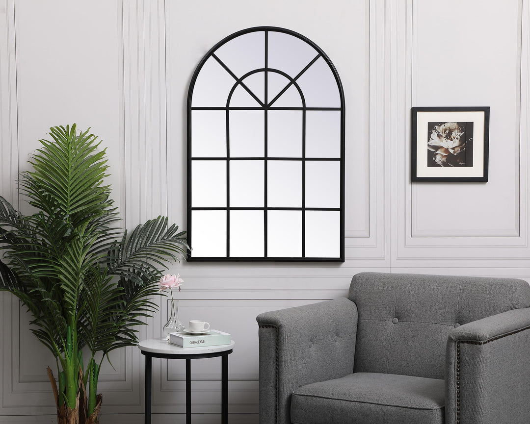 Metal Windowpane Mirror II by Elegant - view 2