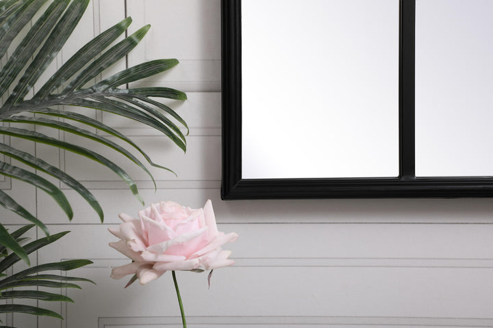 Metal Windowpane Mirror II by Elegant - view 4