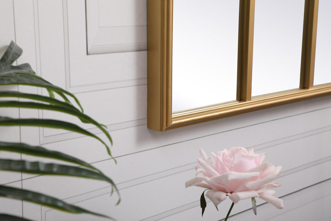 Metal Windowpane Mirror II by Elegant - view 12