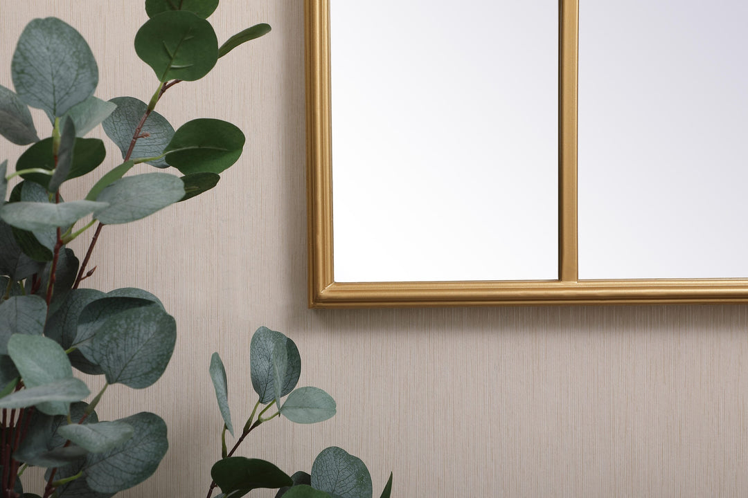 Metal Windowpane Mirror II by Elegant - view 25